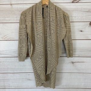 Payton Knit Cocoon Shawl Sweater, Size S